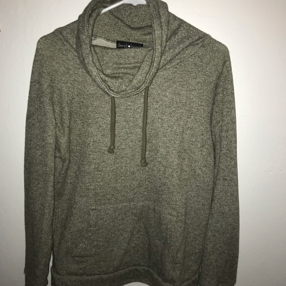 Cowl neck Olive Sweater